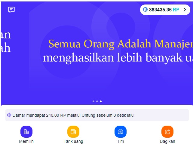 Alimine.vip Aplikasi Website Penghasil Uang 'Mining