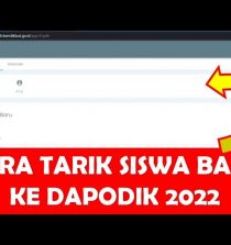 Cara Tarik Data Siswa Baru Dapodik 2022 via Youtube