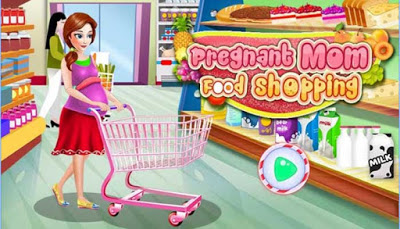 Pregnant Mom Food Shopping