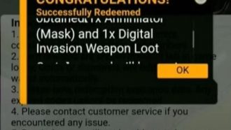 Kode Redeem FF FF9MPGS385PS Terbaru