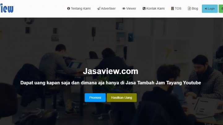 Website Jasaview.com Penghasil Uang