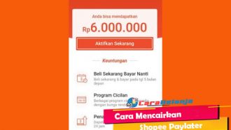 Gesek Tunai Shopee Paylater