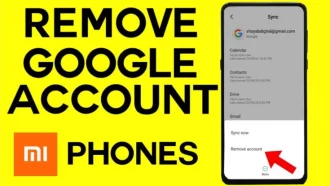 cara hapus akun Google di HP Xiaomi