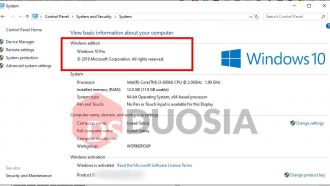 Cek Jenis Windows 10 yang digunakan Melalui Control Panel