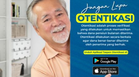 aplikasi taspen otentikasi dana pensiun via Twitter