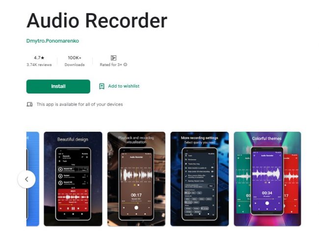 Aplikasi Audio Recorder