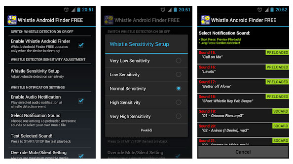 Aplikasi Whistle Phone Finder