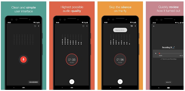 Smart Recorder – High-quality voice recorder via Google Playstore