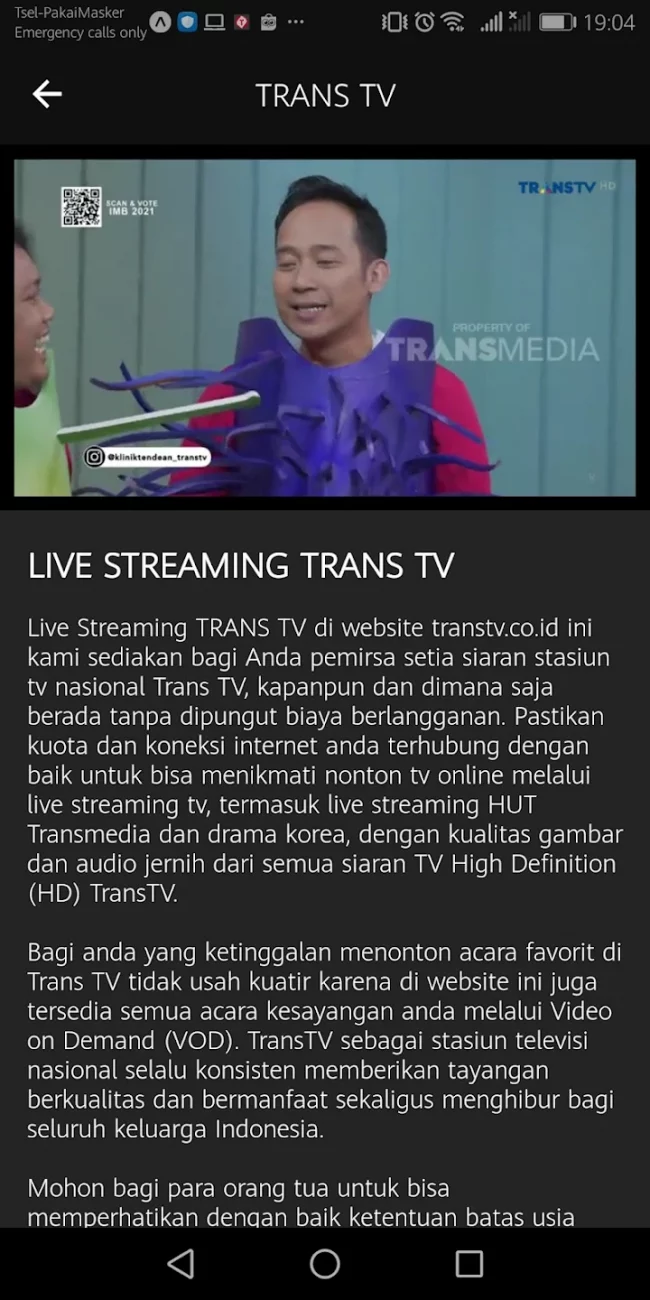 Trans TV Live