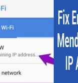 Cara Mengatasi Obtaining IP Address