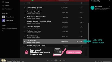 Cara Mudah Lihat Friend Activity Di Spotify