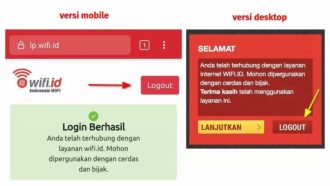 Cara logout wifi id lewat browser