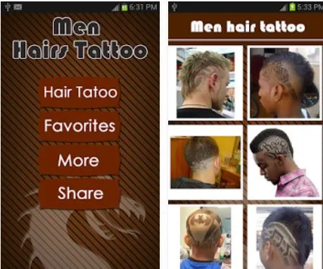 Men Hairstyle Tattoo