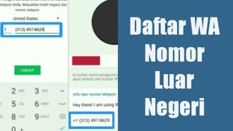 Cara Mendaftar WhatsApp Pakai Nomor Luar Negeri