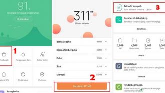 Cara mudah Membersihkan sampah di HP Xiaomi
