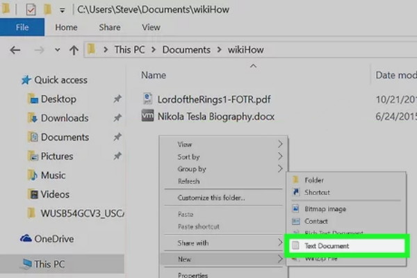 Menggunakan Kode notepad - Cara Mengunci Folder & File di Laptop