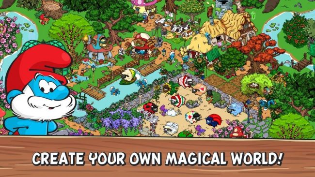 Smurf Village via Winudf - game offline android terbaik