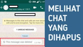 cara melihat pesan wa yang sudah dihapus