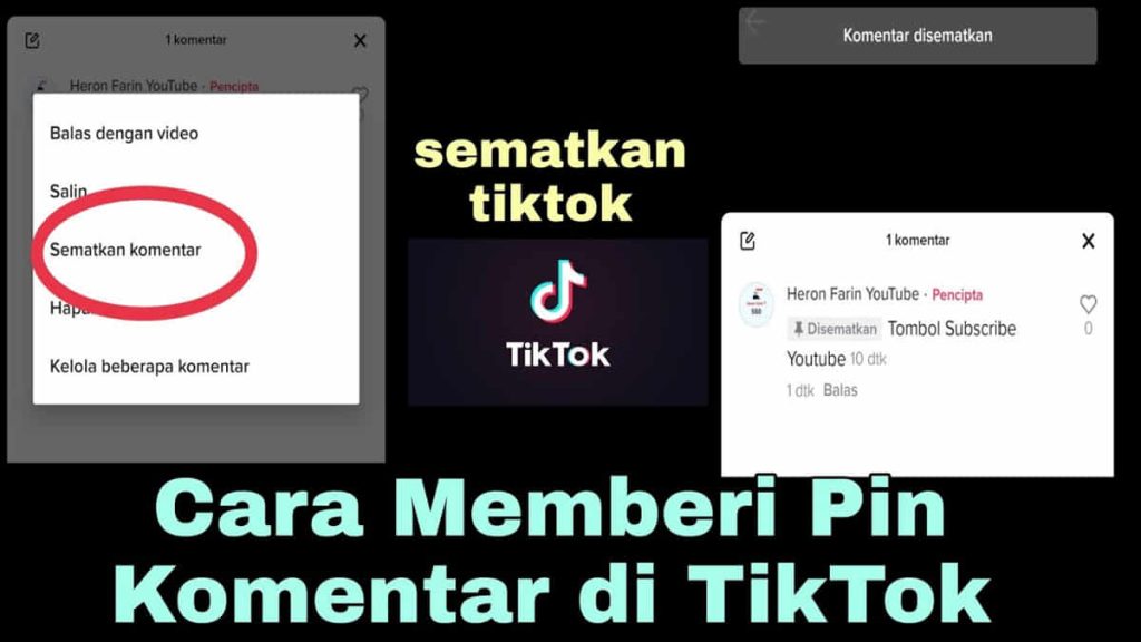 Cara Membuat Pin 'Sematkan' Komentar di Video TikTok, Mudah!