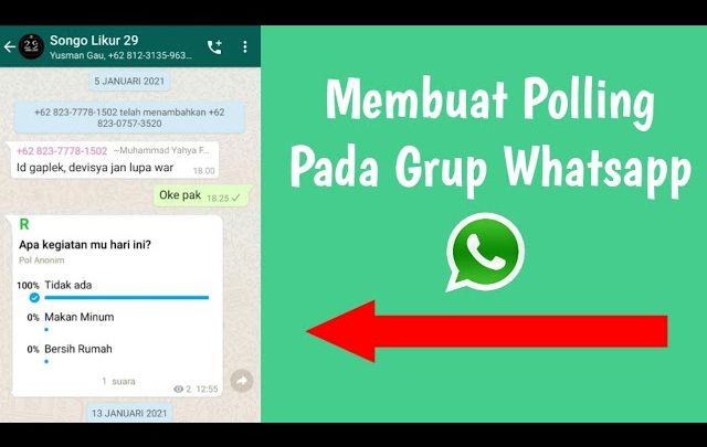 Cara Membuat Polling di Grup WhatsApp (WA) via Youtube