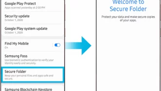 Cara Membuka folder aman Samsung terkunci, tidak muncul Daftar