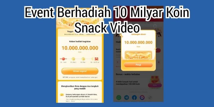 10 Miliar koin Snack Video Berapa Rupiah?