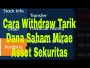 Cara Withdraw Mirae dengan Mudah Tanpa Ribet