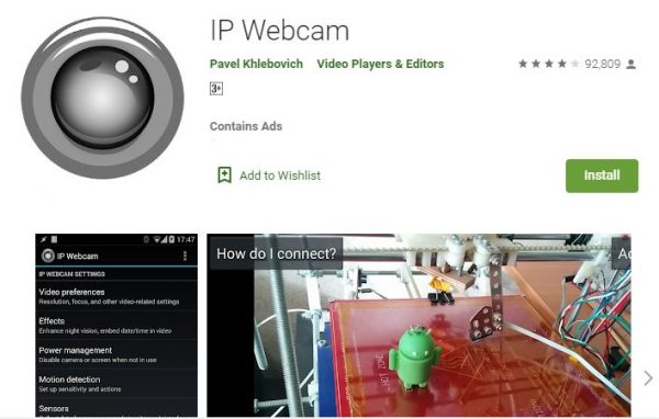 Aplikasi WebCam IP - Menghubungkan Kamera Hp ke Hp Lain