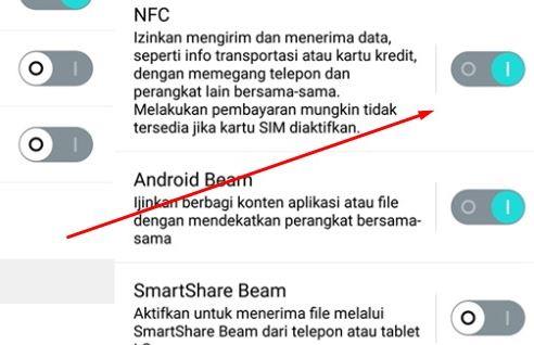 Cara mengaktifkan NFC di HP Android