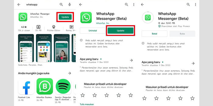 Update WhatsApp ke Versi Terbaru 11 Cara Mudah Mengatasi WhatsApp Pending! 100% Works
