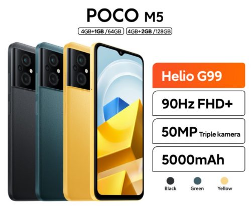 POCO M5 25 HP Xiaomi Terbaru & Terbaik 2023, Spek Gahar Harga Murah!