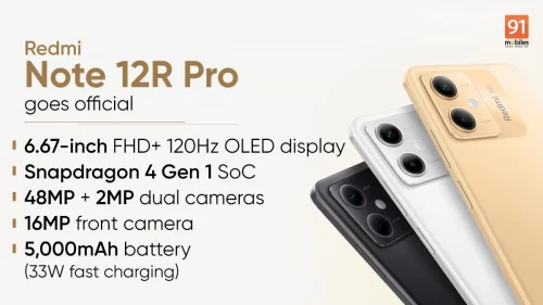 Redmi Note 12R Pro via 91 Mobile