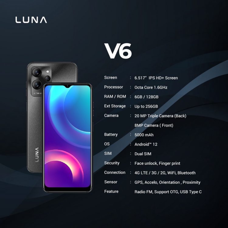 Luna V6 Deretan HP Buatan Indonesia Terbaru & Terbaik