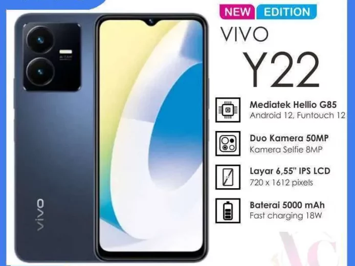 Full Spek vivo Y22, Harga, Spesifikasi, Fitur