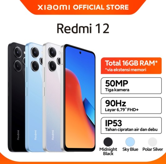 Redmi 12  11 HP dengan Kamera Ultrawide Termurah dengan Hasil Jepretan Terbaik
