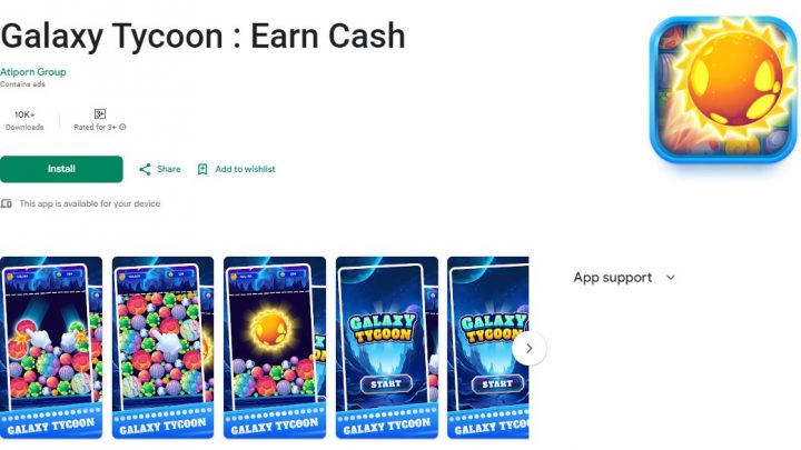 Galaxy Tycoon : Earn Cash